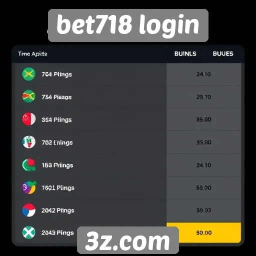 Comparação de bônus oferecidos na plataforma bet718 login
